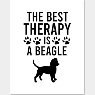 The best therapy is a beagle Posters and Art